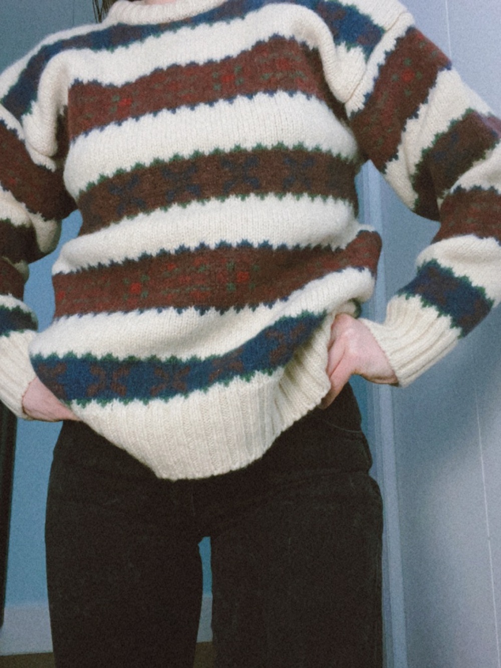 North country 100% pure virgin wool sweater- vintage!